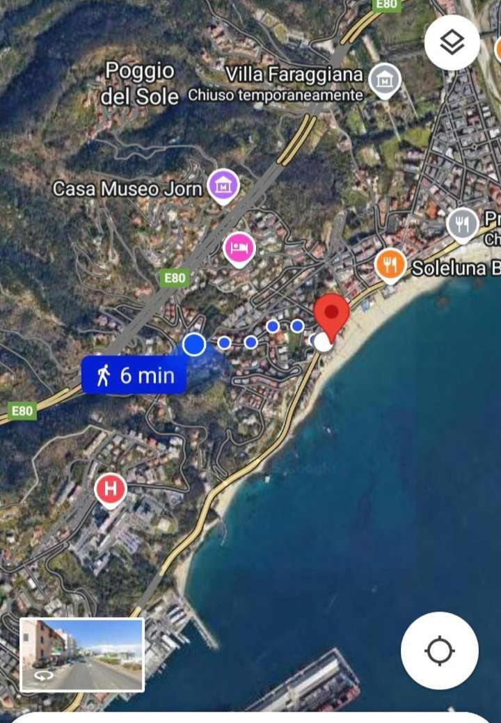 Albergo Belvedere Albissola Marina Bagian luar foto
